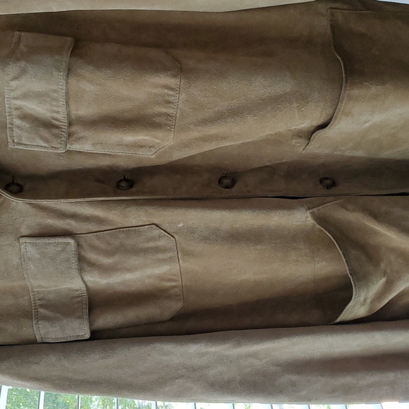 90's Style Real Suede Tan Jacket - Picture 2 of 9